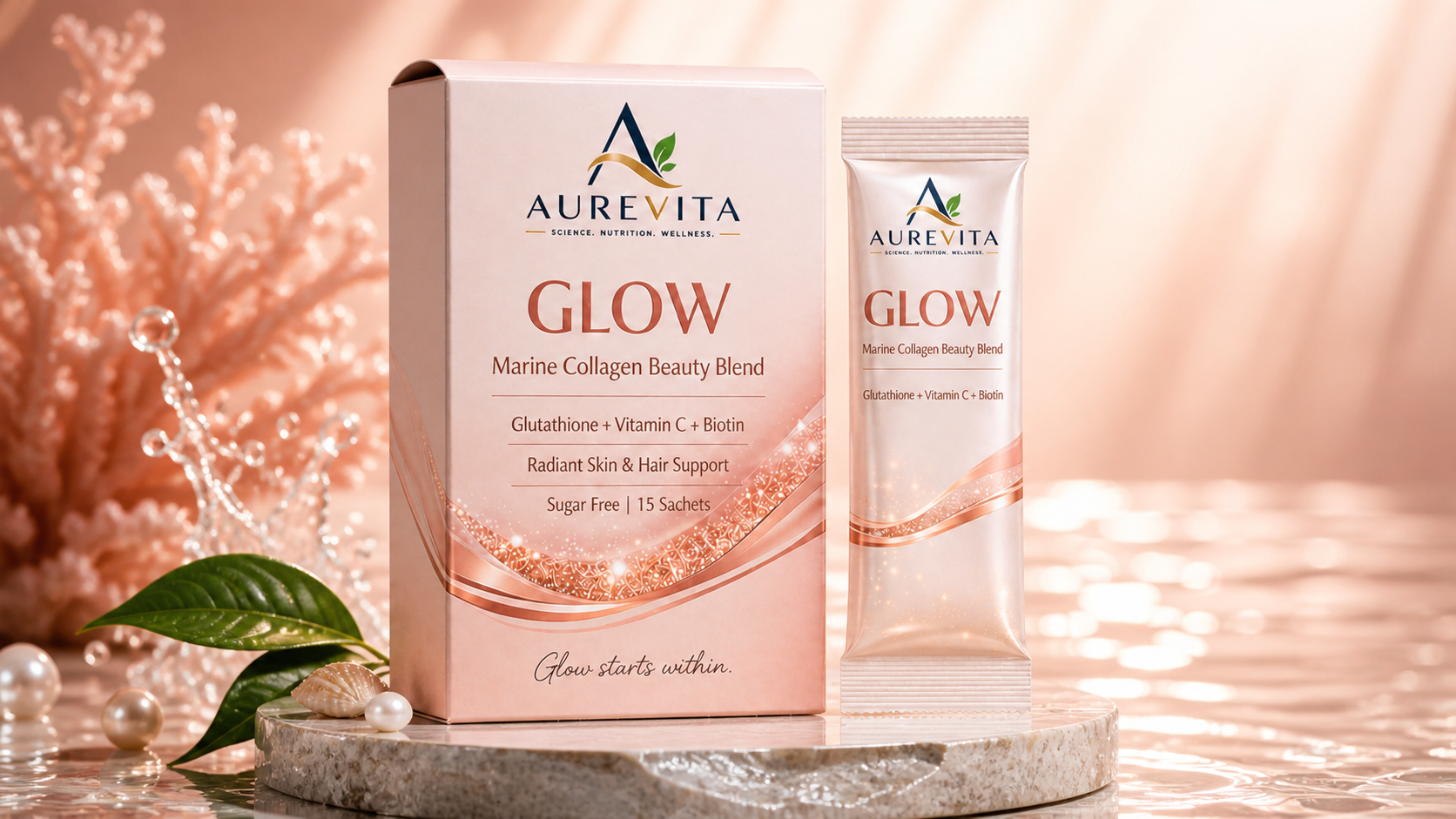 AUREVITA GLOW - Marine Collagen Beauty Blend