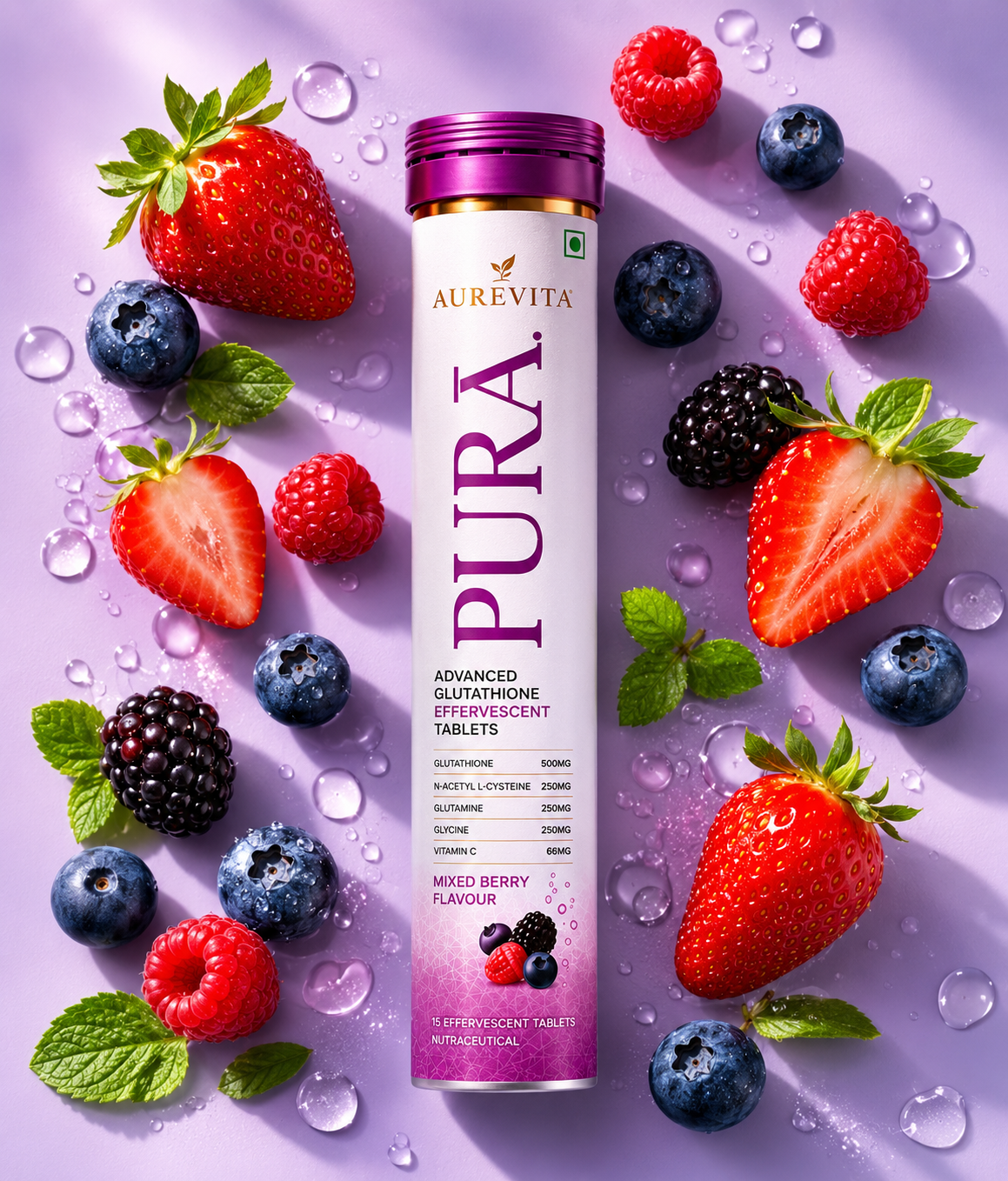 AUREVITA PURA - EFFERVESCENT TABLET | Glutathione Effervescent